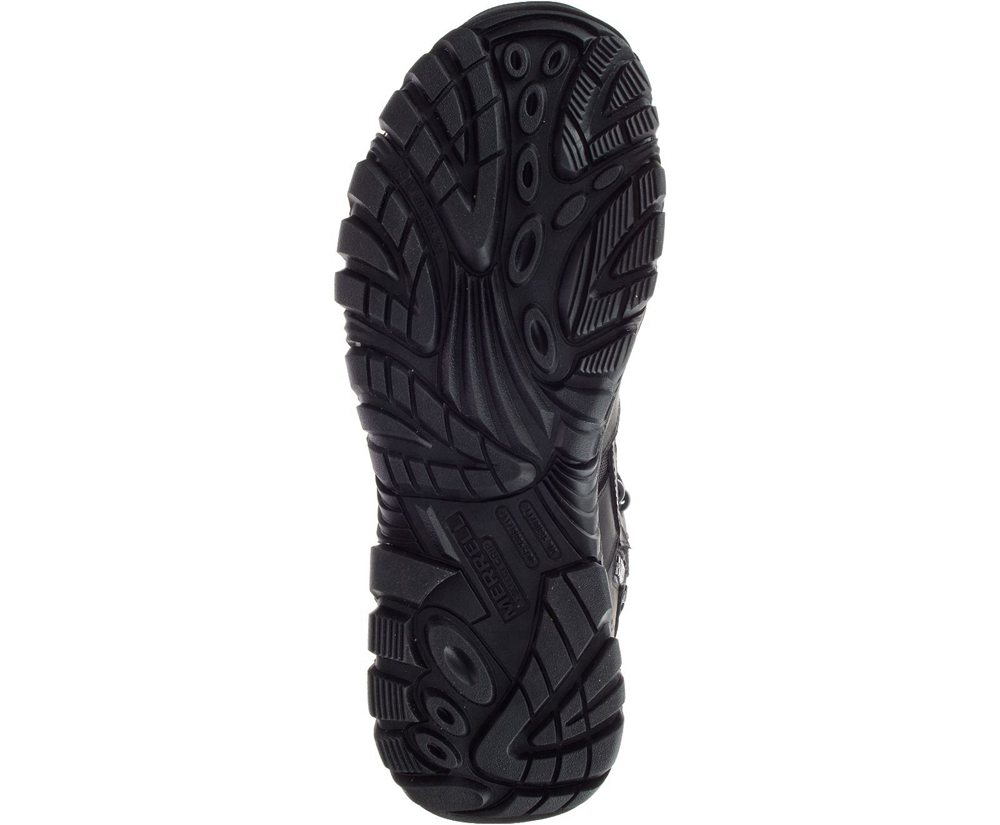 Kozaki Merrell Damskie Czarne - Moab 2 8\" Tactical Response Waterproof Comp Toe Work - 871692-XRN